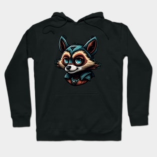 Cartoon style raccoon Hoodie